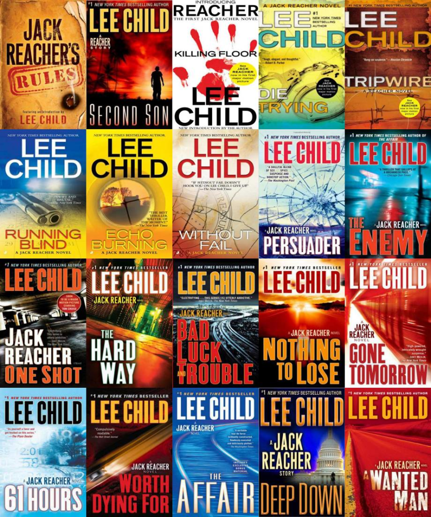 Jack Reacher Books by Author Lee Child PinStorus