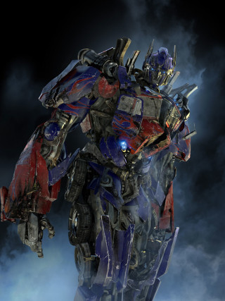 optimus scarred from battle
