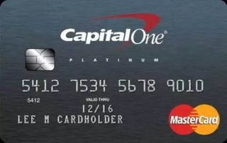 capital one credit card platinum mastercard