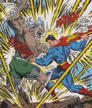 superman fights doomsday