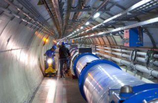 large hadron collider tunnel
